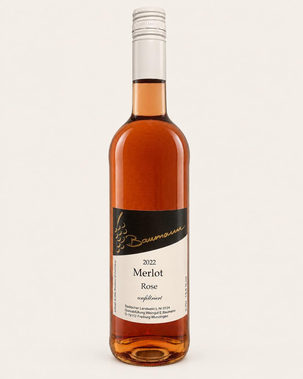 Flasche 2022 Merlot Rosé
